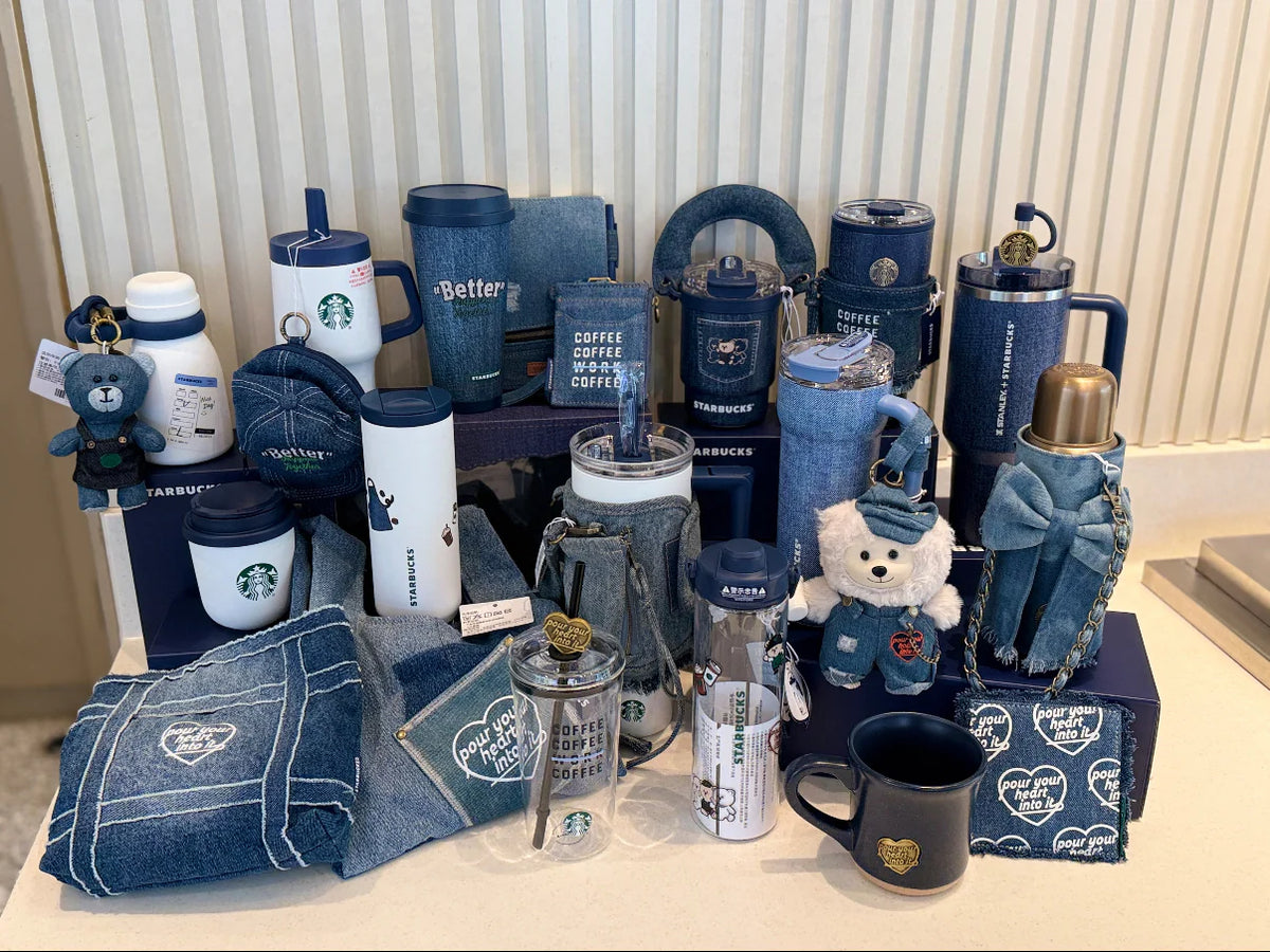 New Starbucks China 2026 Denim Jeans Cups Tumblers Collection