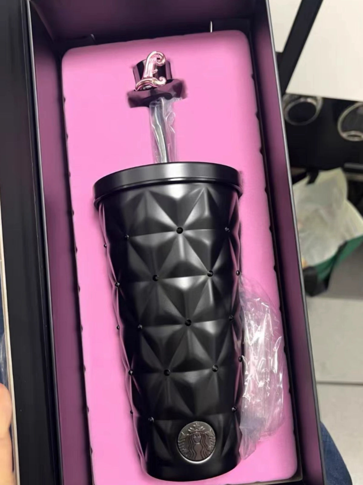 Starbucks Jay Chou Coffee Overture BlackDiamond Stainless Steel Cup in Box