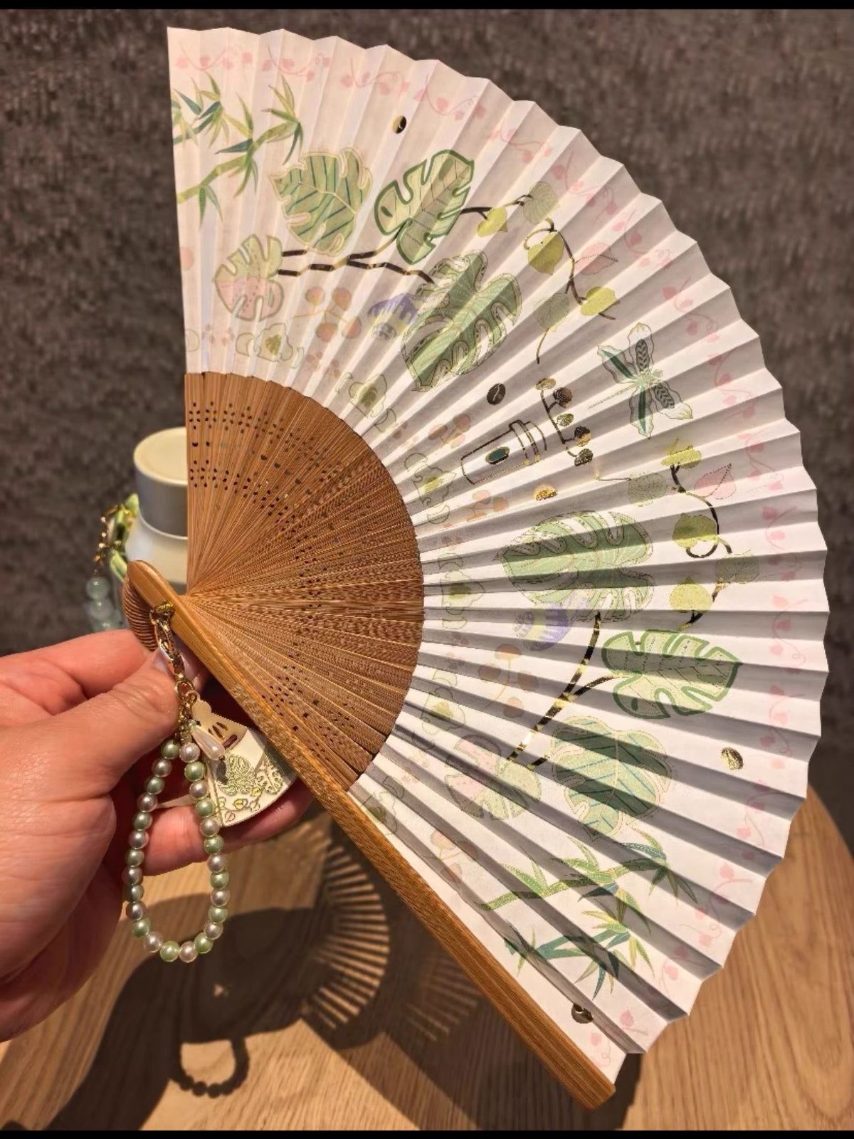 Starbucks China 2026 Spring Blessings Folding Fan on hand