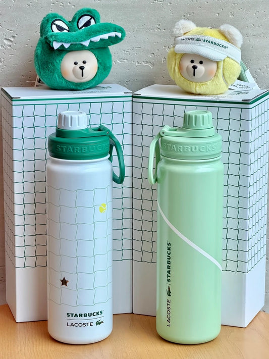 Starbucks China 2026 x LACOSTE SS Cup with Enamel Plush Pendant 750ml