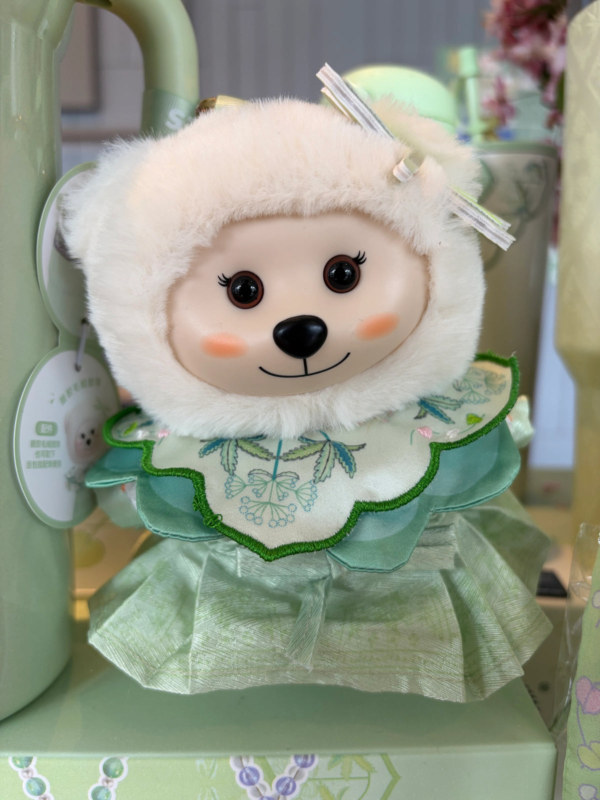 Starbucks China Spring Blessings Vinyl Plush Charm Display
