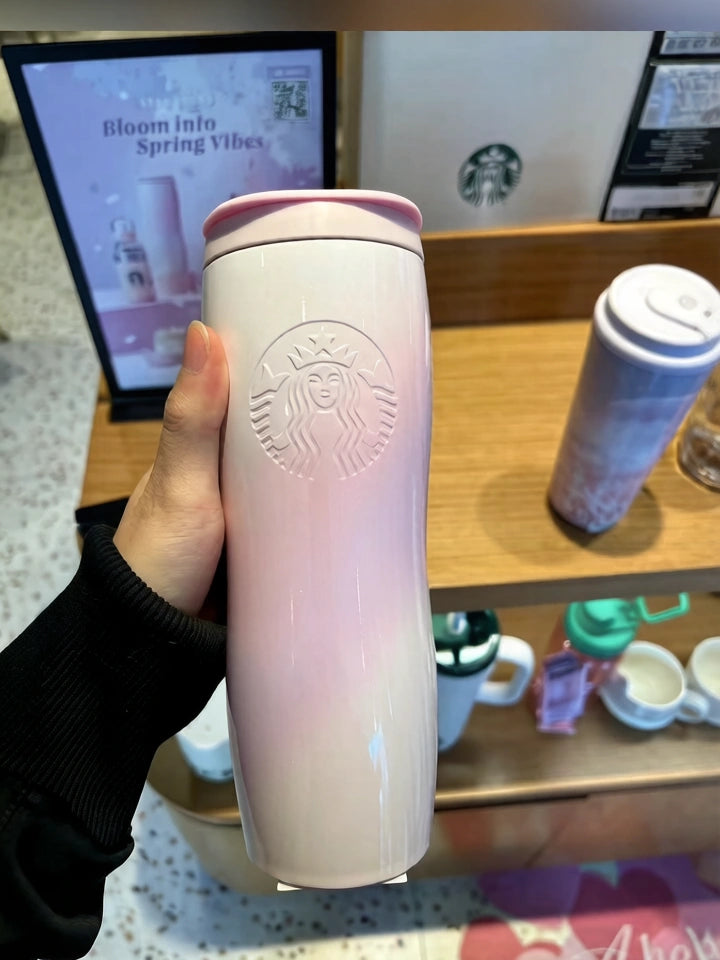 Starbucks Korea 2026 Cherry Blossom Purple Pink Gradient SS Cup 591ml