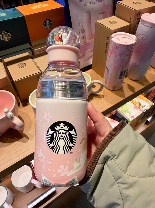 Starbucks Korea 2026 Cherry Blossom Water Ball Cup 473ml on hand