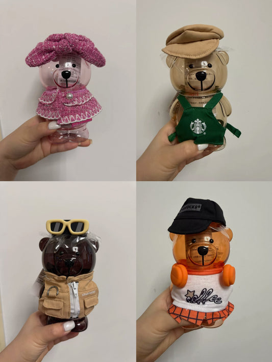 Starbucks Shanghai 2026 New Character Bearista Straw Glass 460ml